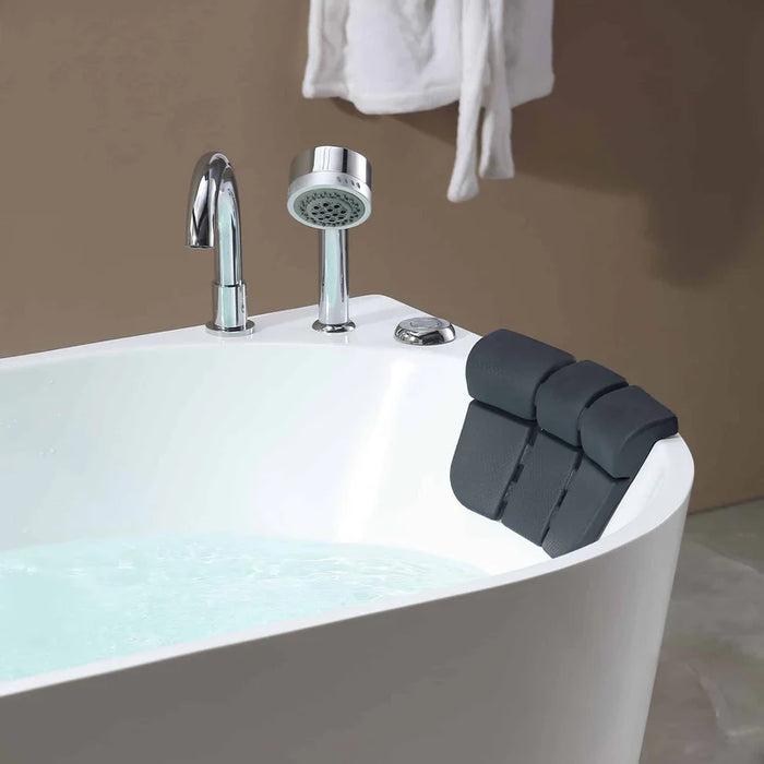 Empava 59" Freestanding Hydro Massage Whirlpool Bathtub with Center Drain | EMPV-59AIS06